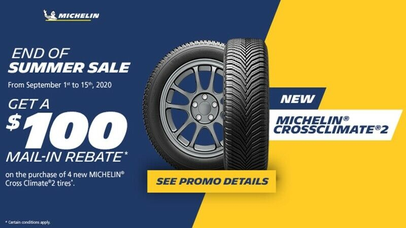  100 Rebate On Michelin CrossClimate Tires At Active Green Ross 