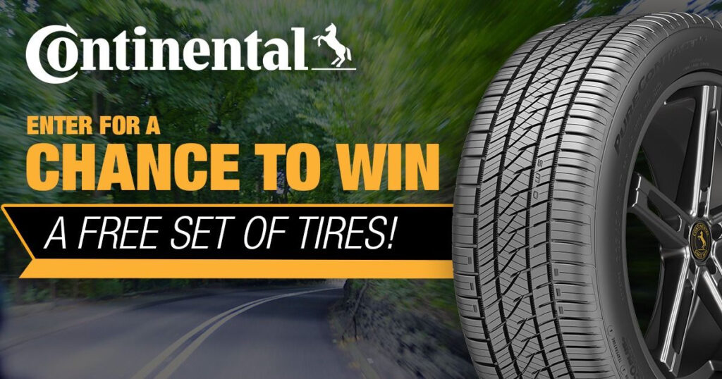 Continental Tire Contest Enter To Win A Set Of Tires Value Of Up To 