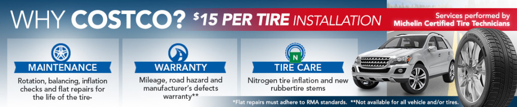 COSTCO TIRES Prices Fees Tire Rotation Wheel Alignment Hours