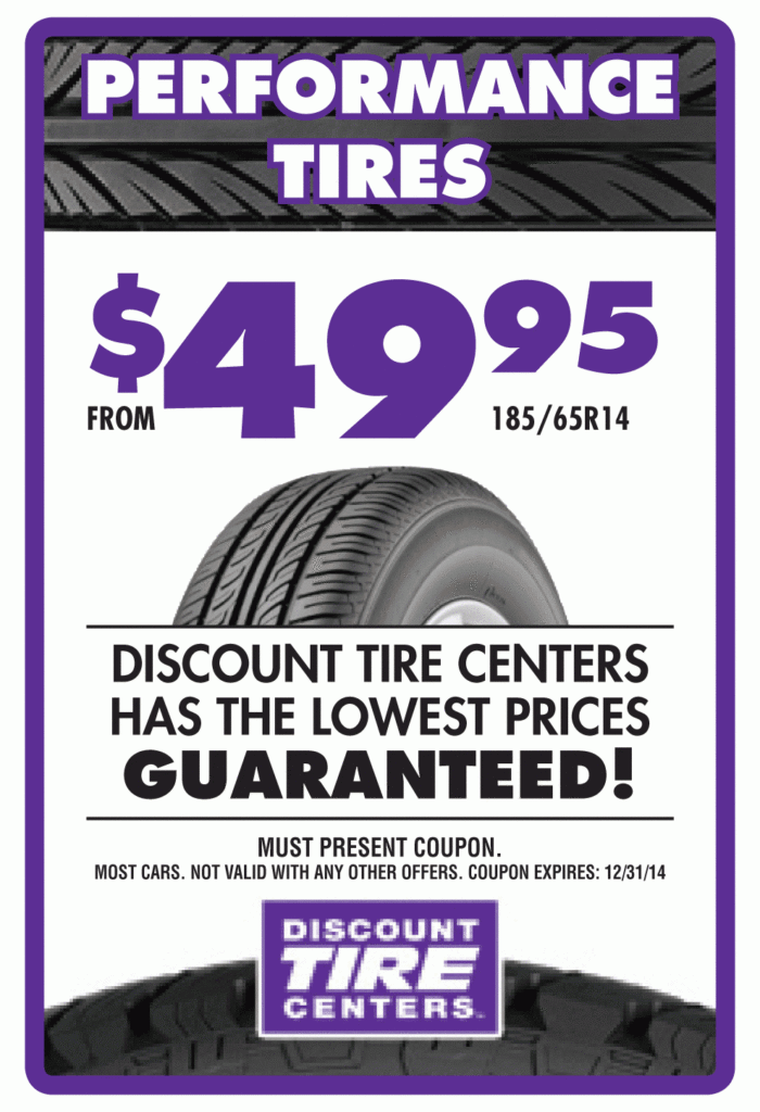 Discount Tire Centers Coupon Print
