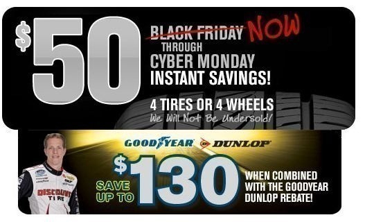 Discount Tire NEW 50 Instant Savings Combines With Rebates The 