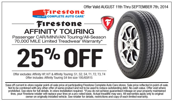 Tire Coupons And Rebates firestone Goodyear Michelin Firestone