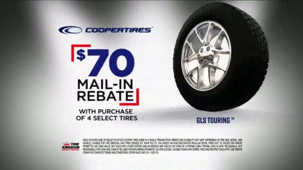 Tire Kingdom Big Brands Bonus Month TV Commercial Coopertires Rebate 