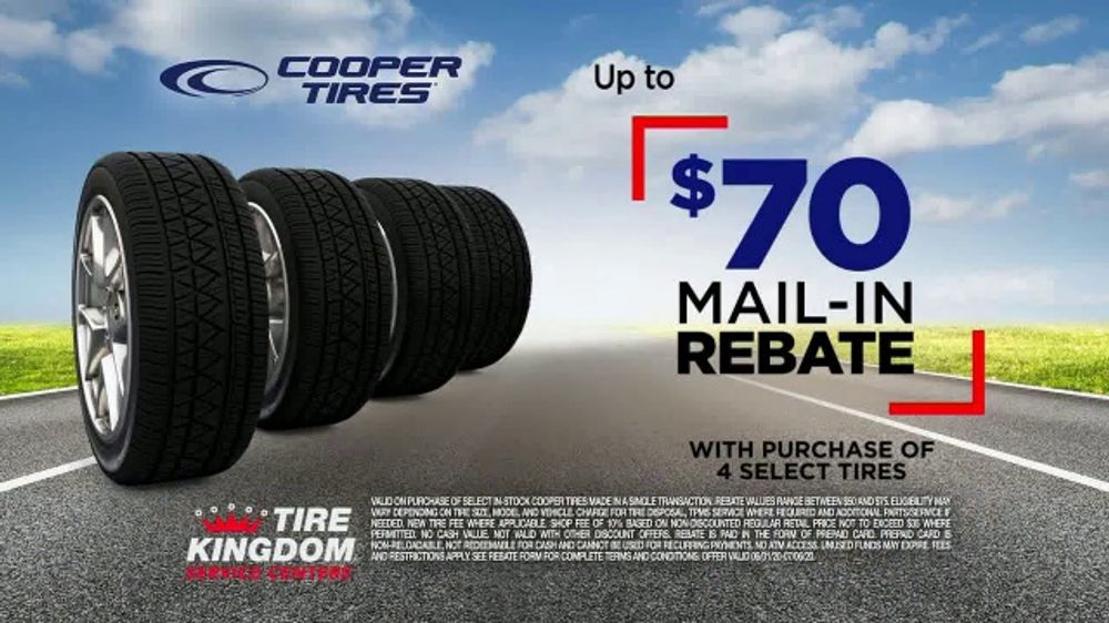 Tire Kingdom TV Commercial Get Ready For Summer Cooper Tires Mail in 