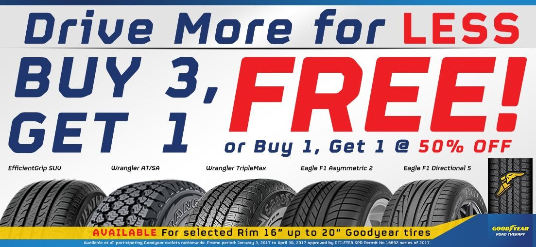 Buy 3 Get 1 FREE Promo GOODYEAR Goodyear Small Business Marketing Buy 3 Get 1 FREE Promo GOODYEAR Goodyear Small Business Marketing