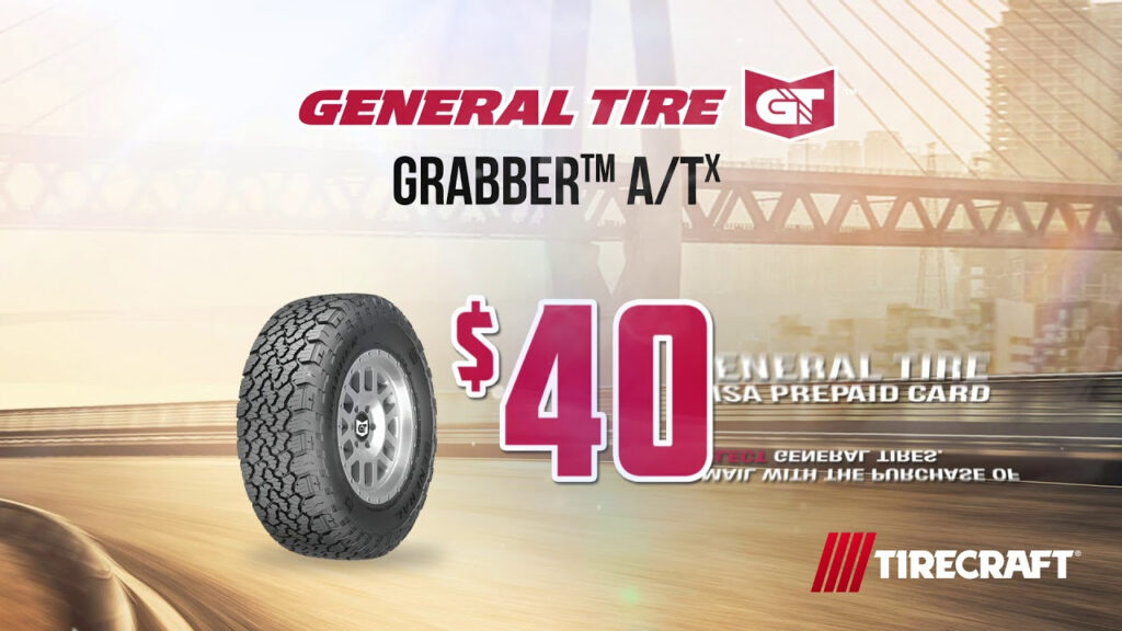 General Tire Grabber A Tx Tires 40 Rebate YouTube