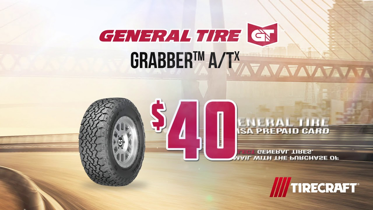 General Tire Grabber A Tx Tires 40 Rebate YouTube General Tire Grabber A Tx Tires 40 Rebate YouTube