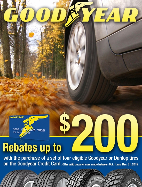 Goodyear Fall Rebate Kost Tire And Auto Tires And Auto Service 