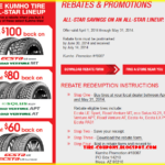 Kumho Tire Rebates Coupons Codes 2016 Enjoy Quality And Great Savings