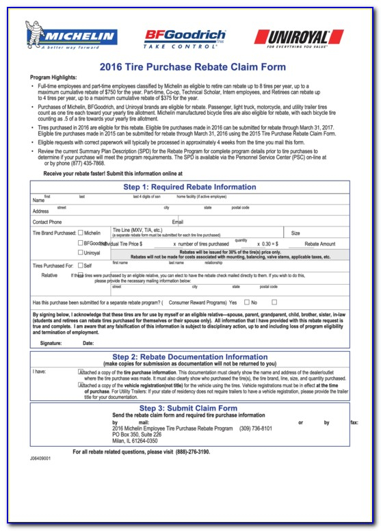 Michelin 70 Mail In Rebate Form Form Resume Examples aZDY1YRD79