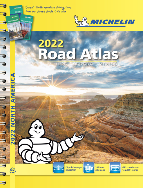 Michelin North America Road Atlas 2022 USA Canada Mexico Edition 