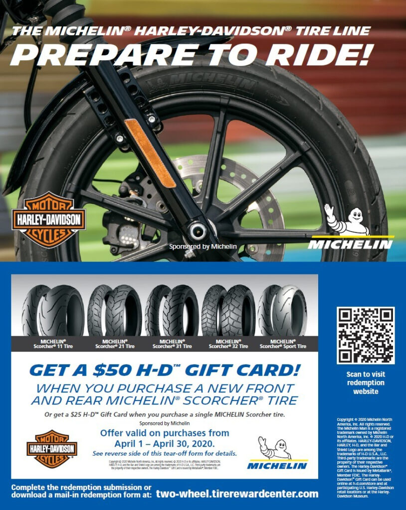 Michelin Tire Rebate Promotion Snake Harley Davidson 