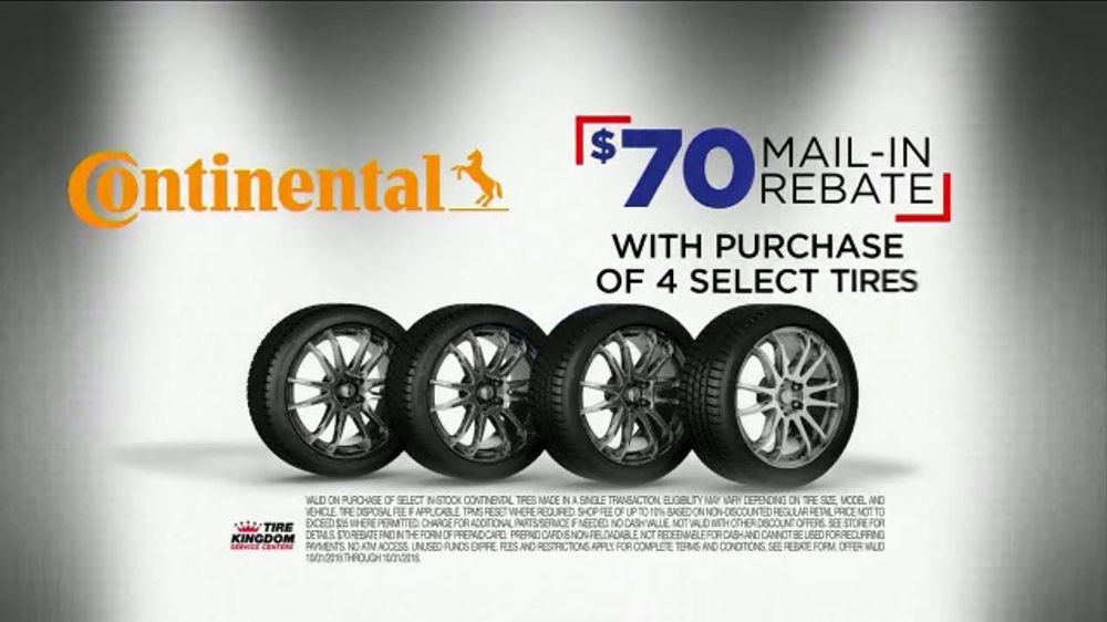 Tire Kingdom Big Brands Bonus Month TV Commercial Continental Tires 
