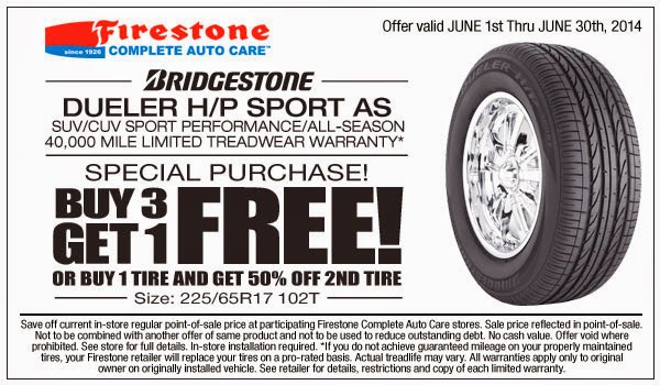 Bridgestone Tire Coupons Codes For January 2021