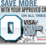 DT 60 Visa Prepaid Card By Mail With The Purchase Of A 4 Tire wheel