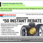 Firestone 50 Rebate Offer On Tires Al