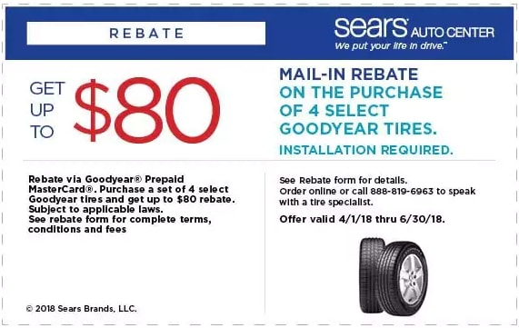 Goodyear Tire Rebate Sears 2022 2022 Tirerebate