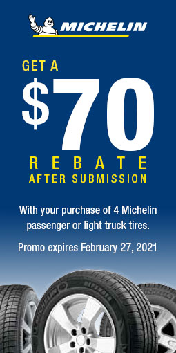 Michelin 70 Rebate By Mail Colony Tire