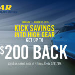 Up To 200 Back In Rebates On Select Sets Of 4 Goodyear Tires Kubly s