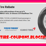Cooper Tire Rebate And Coupons September 2018