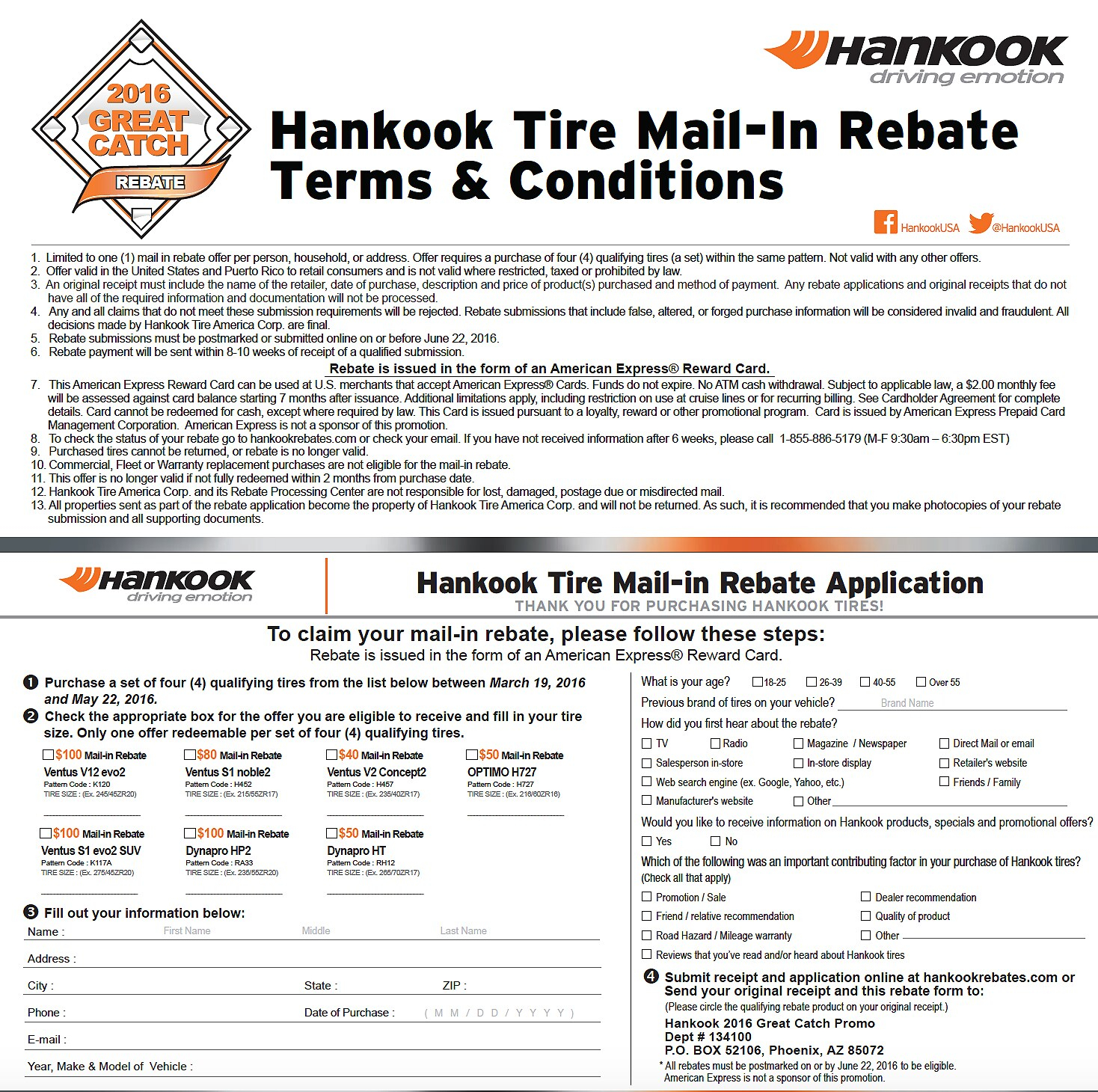 Hankook Tire Rebate Special Highlands Ranch Hankook Tire Rebate Special Highlands Ranch