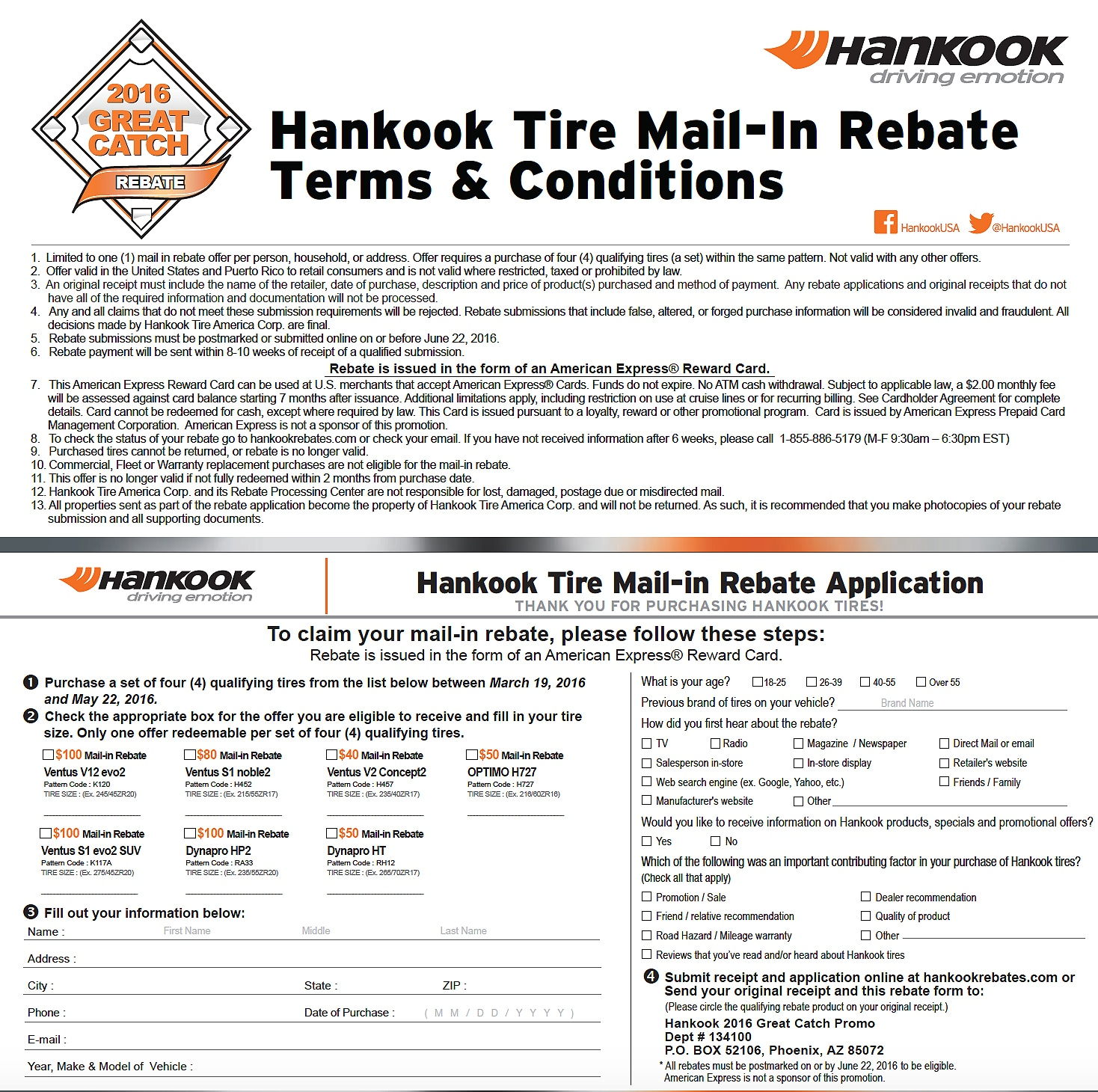 Hankook Tire Rebate Special Highlands Ranch Hankook Tire Rebate Special Highlands Ranch